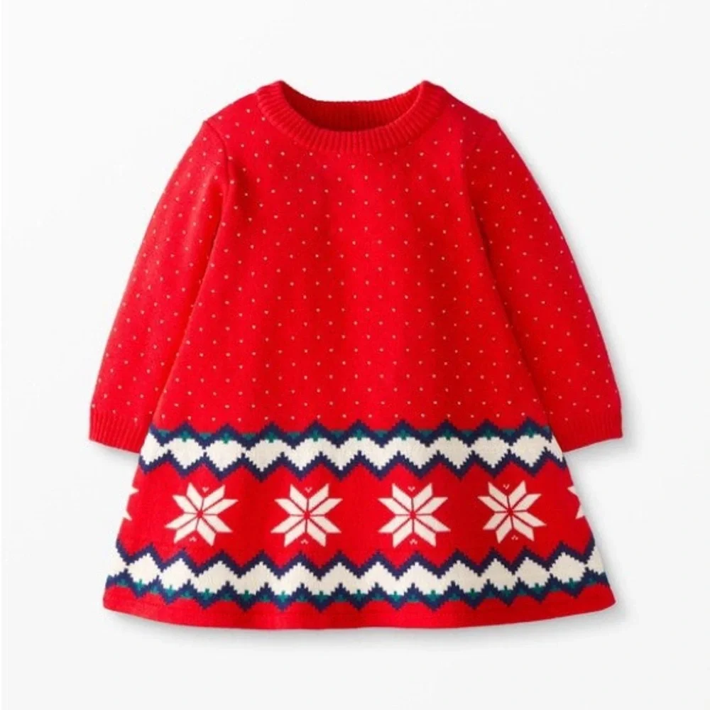 Hanna Andersson Baby Heritage Sweater Dress 6-12 Months